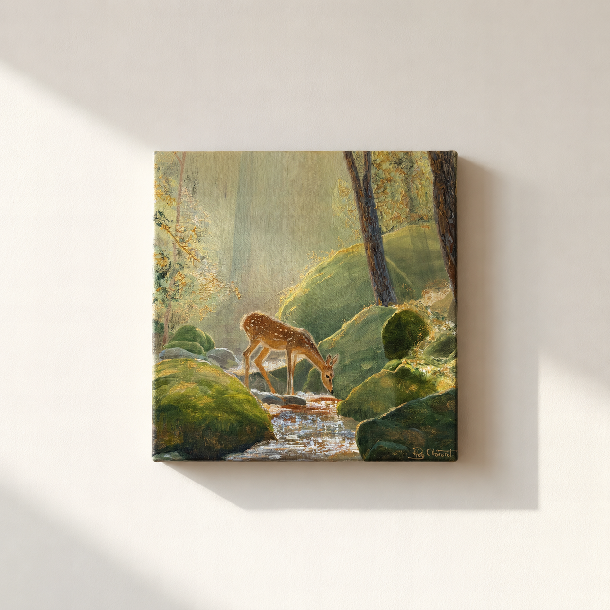 As the Deer Longs 8x8"